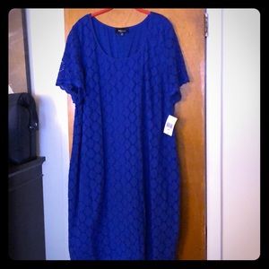 NEVER WORN size 24 RNstudio electric blue dress